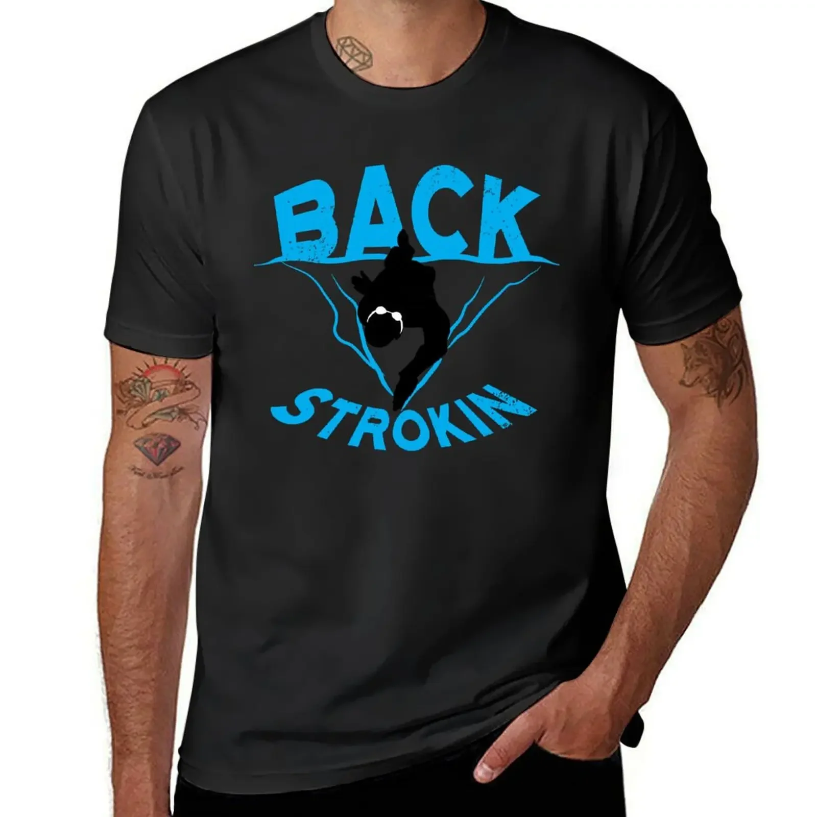 Backstroke Swimmer Essential T-Shirt custom shirt quick drying boys whites men clothing