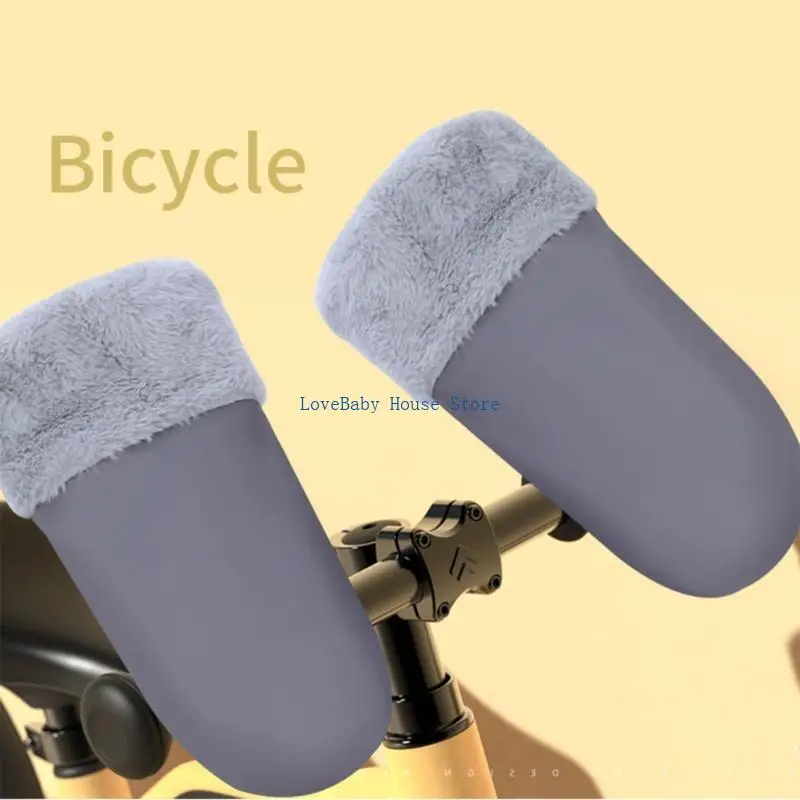 

BX0D Baby Carriage Gloves Warm & Stylish Universal Pram Hand Muffs for Outdoor 1 Pair