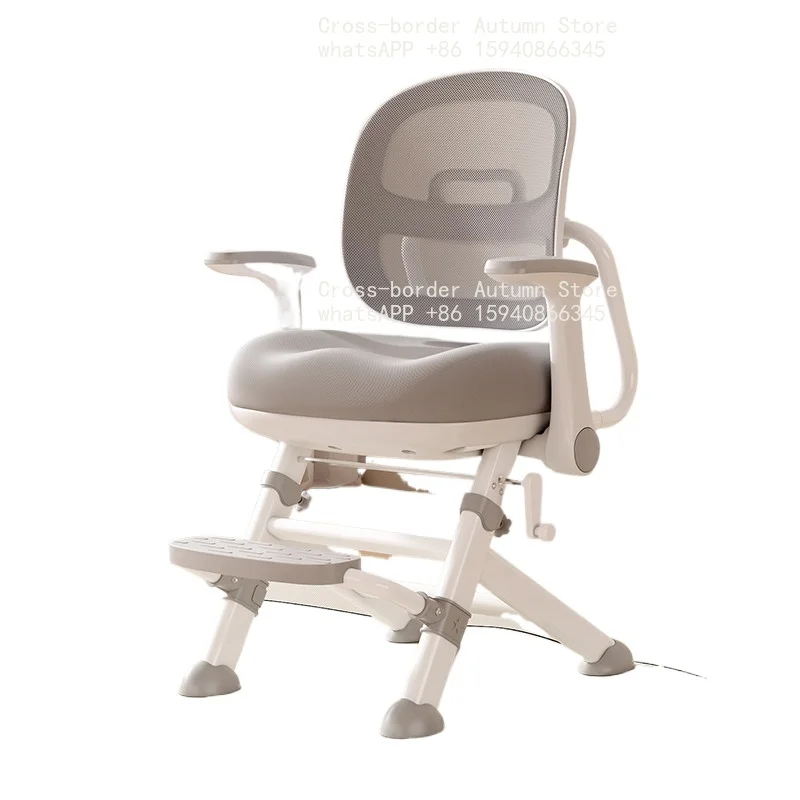 Ergonomic Posture Correction Kids Learning Chair Height Adjustable Children Writing Seat Student Desk Chair For Home Study Room