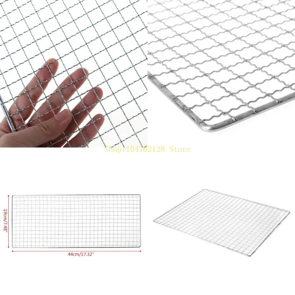 Stainless Steel BBQ Barbecue Grill Grilling Mesh Wire Net Outdoor Cooking 3 Size best sale
