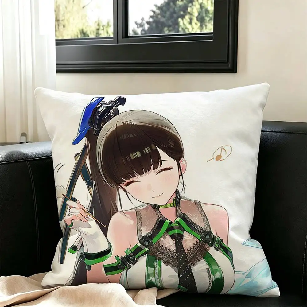 Game Eve S-Stellar Blade  Pillow Case Square Double-Sided Sofa Cushion Cover Bedroom Bedside Pillow