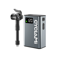 Mini Portable Bicycle Pump Rechargeable Air Inflator 120 PSI CYCLAMI E1 TEAM Type-C Bike Accessories for Schrader Presta Tires