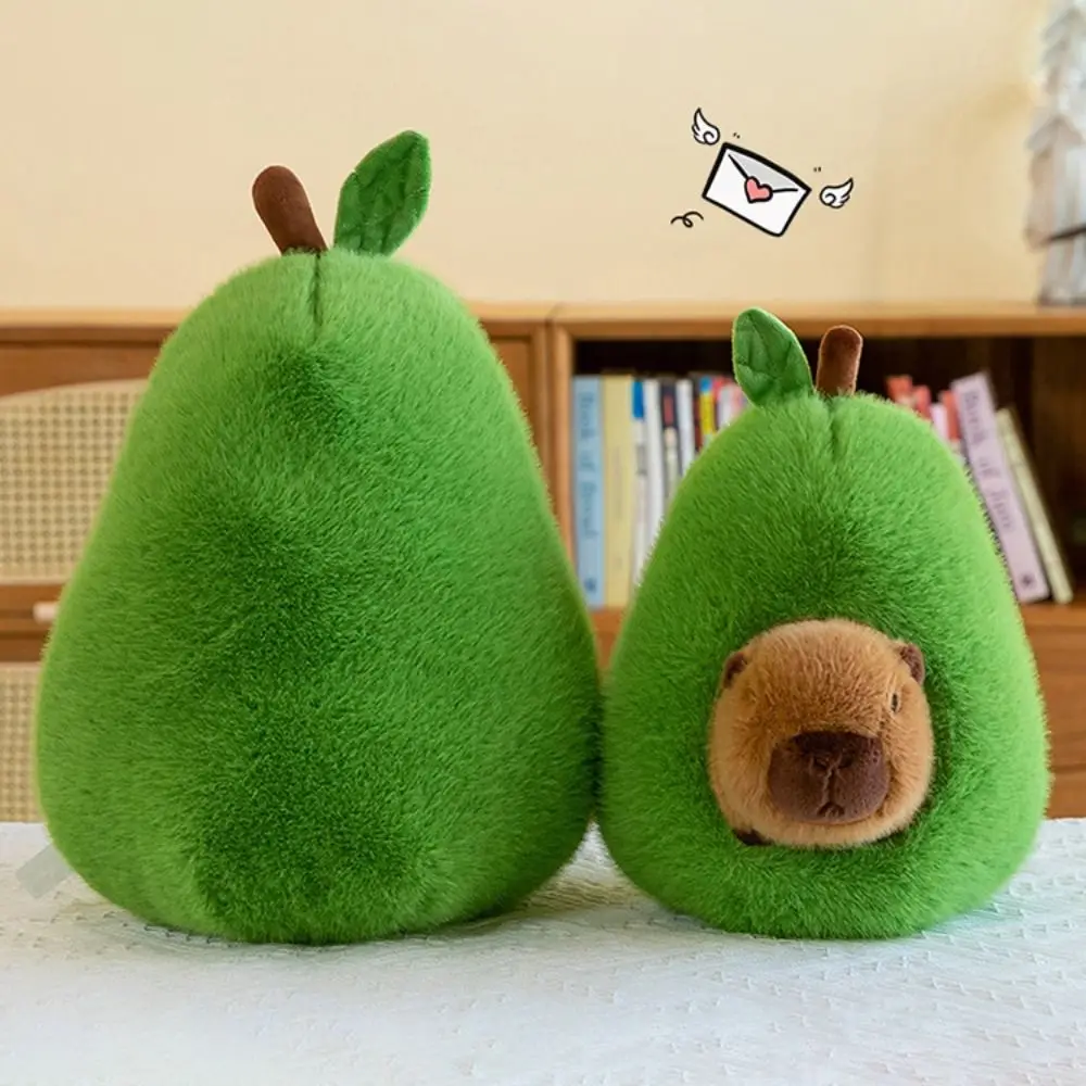 Animais abacate capivara brinquedo de pelúcia simulação capivara macio capibara anime brinquedo fofo dos desenhos animados bonito capivara boneca de pelúcia