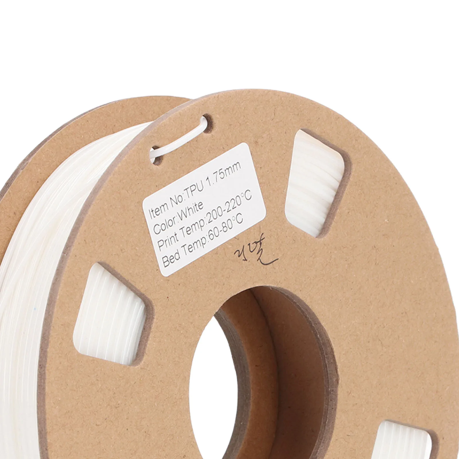 【Nieuw】 1,75 mm flexibele TPU 3D-printerfilamentbundel Hoge nauwkeurigheid 95A Zachte 3D-printerverbruiksartikelen Wit