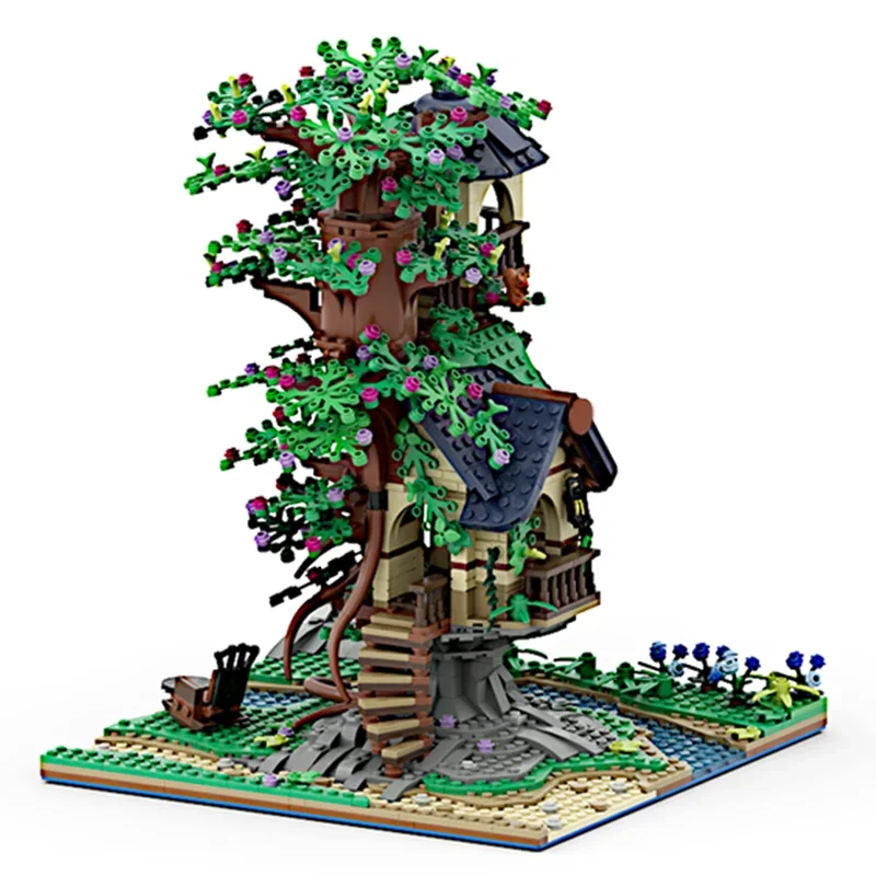 1507 pz MOC Piccola Casa sull'albero Modello modulare Blocchi di costruzione Regali di Natale Giocattoli da costruzione Idea creativa fai da te Compleanno per bambini