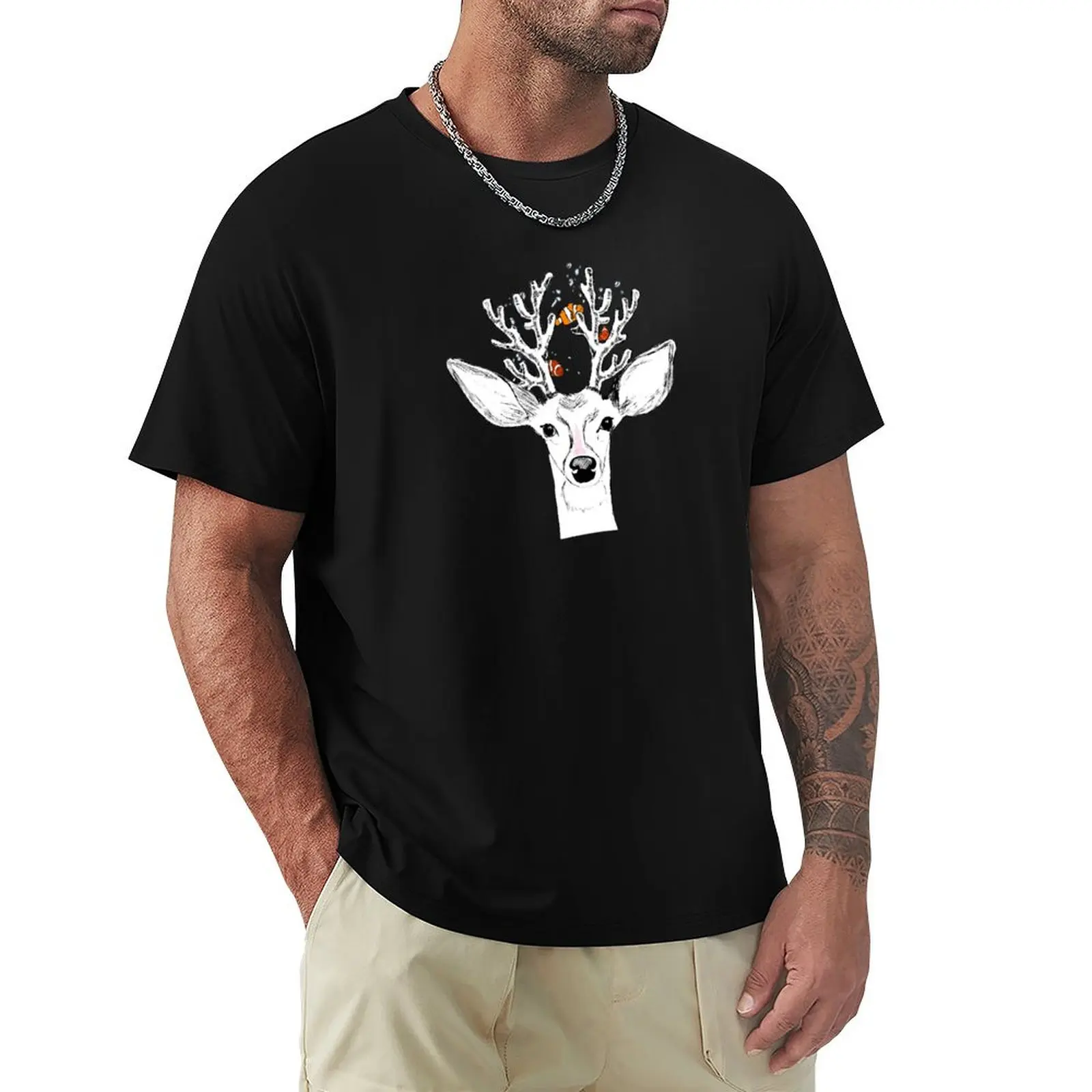 Oh Deer T-Shirt Plus Size Outdoor Casual Top