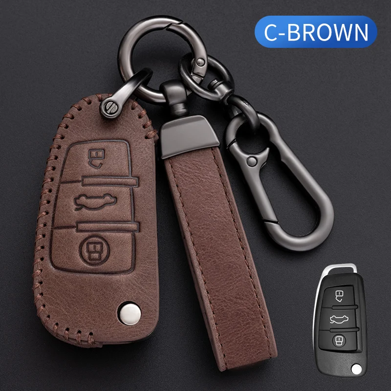 

Fashion Car Flip Key Case Cover Shell For Audi A1 A3 8P 8L A4 A5 B6 B7 A6 A7 C5 C6 4F Q3 Q5 Q7 Q8 TT S3 S4 S6 RS Accessories