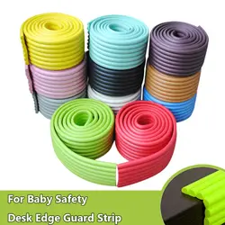 Home 2 Meter Collision Cushion Foam Bumper Furniture Table Edge Desk Corner Protector Baby Safety Guard Strip