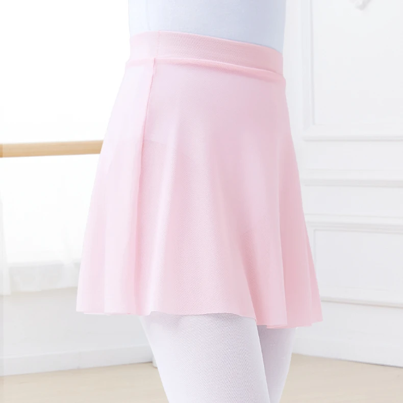 Girls Dance Skirt Ballet Mesh Short Skirts Tutu Stage Dancewear Mini Dance Skirt Dance Practice Skirts