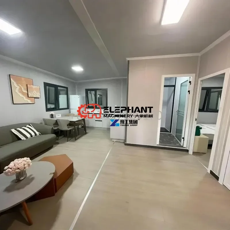 20ft Mobile Expandable Container House with 2 Bedrooms, 1 Full Equipped Bathroom & Kitchen, Prefabricated Foldable Modular Home