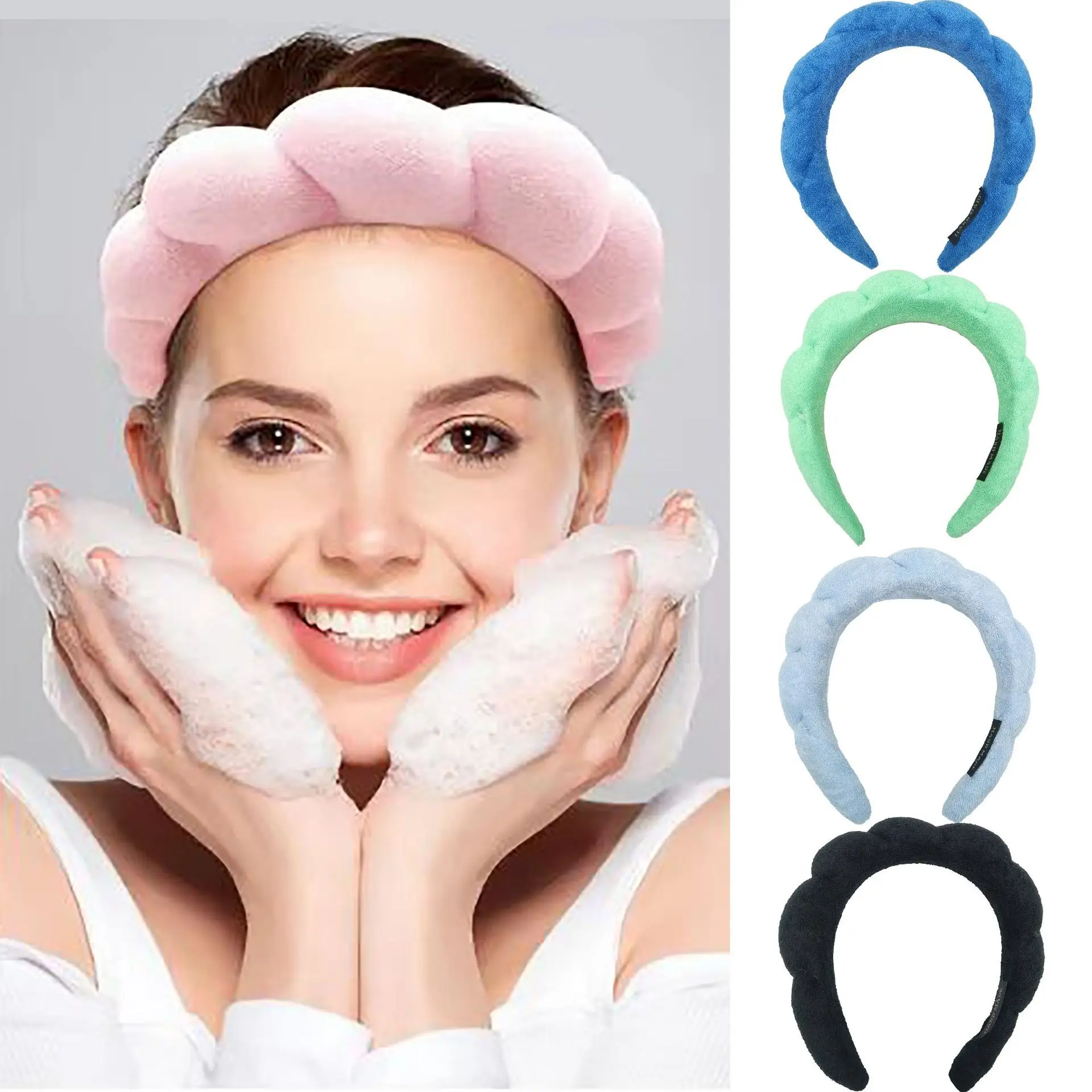 

1pc Fashion Twist Sponge Headband for Women Girls Multicolor Hair Hoops Headband Headdress Wash Face Makeup Hair Accessories