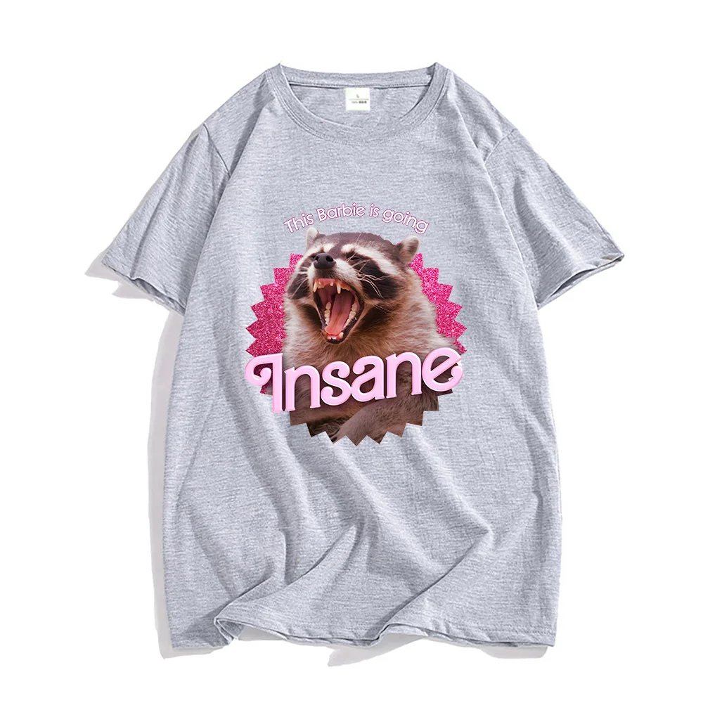 Camiseta de algodón rosa fuerte de Death Destroyer Barbenheimer, ropa de calle Popular, camisetas geniales de verano, Top transpirable de verano