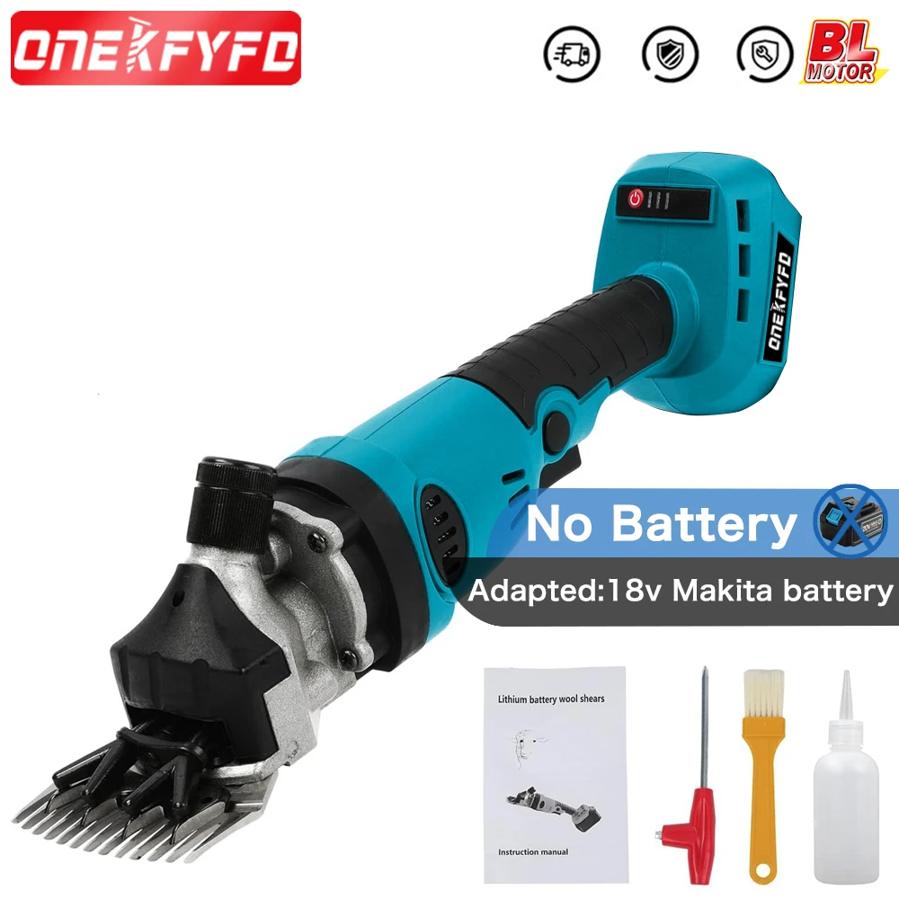 

3 Speed Snelheid 13 Teeth Elektrische Schapen Geit Scheermachine Trimmer Gereedschap Wolschaar Gesneden for Makita 18V Battery