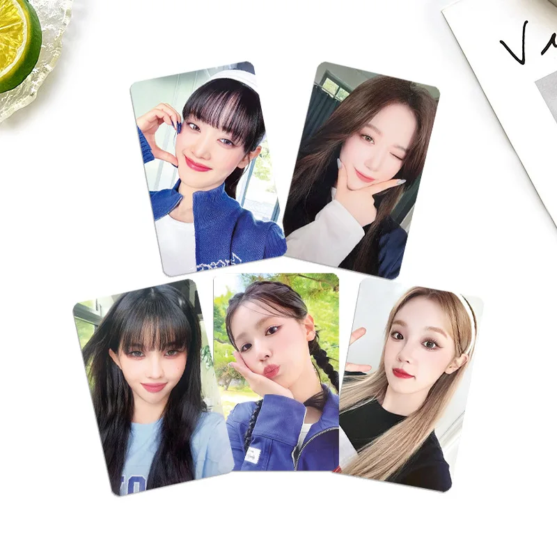 KPOP IDLE Photocards para fãs, Selfie Lomo Cards, YUQI, MINNIE, Fotocards bonitos, fãs presentes de aniversário, KPOP, Idol, saudações da temporada, 2024, 5pcs por conjunto