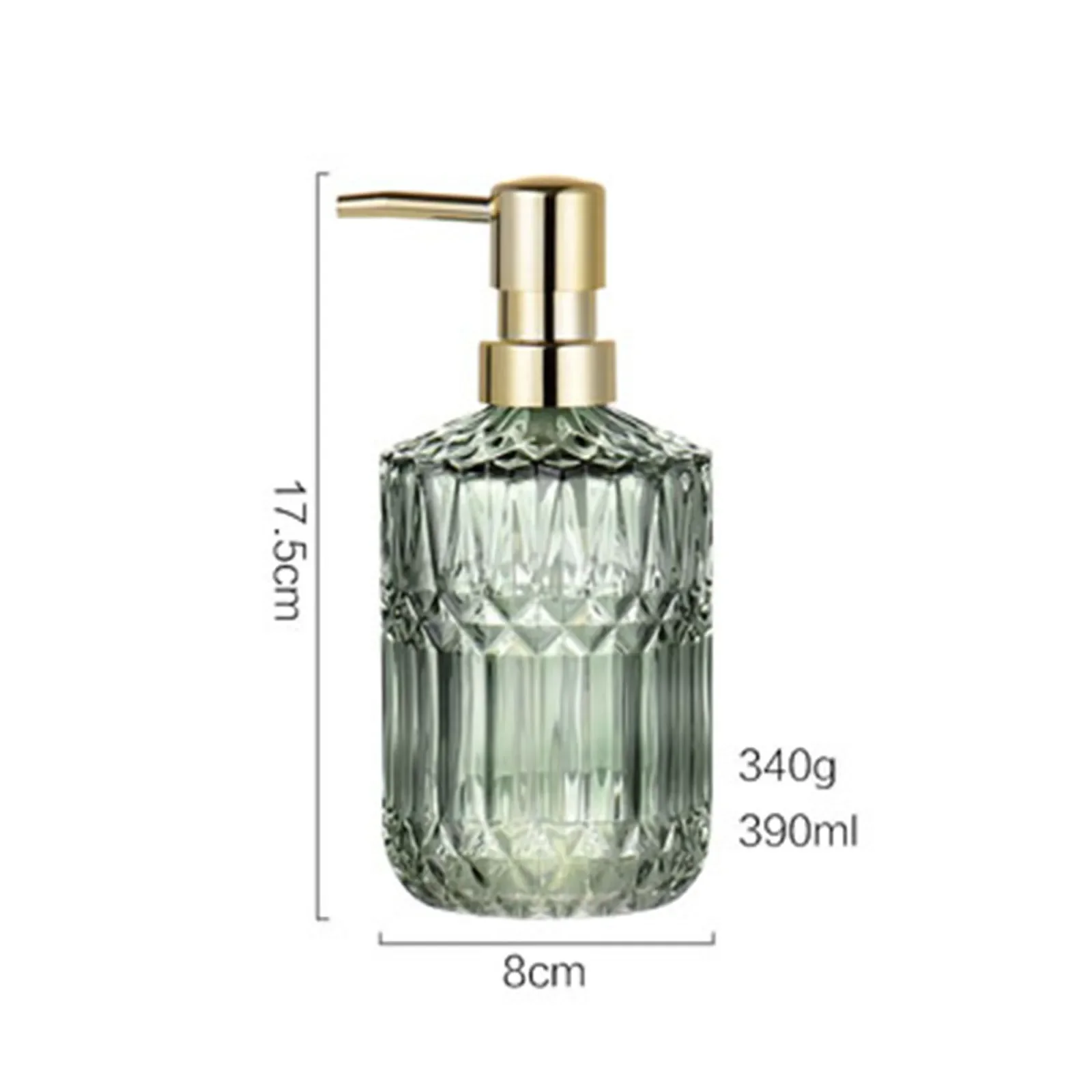 400ML High Quality Large Manual Soap Dispenser Clear Glass Hand Sanitizer Bottle Containers Press Empty Bottles Bathroom