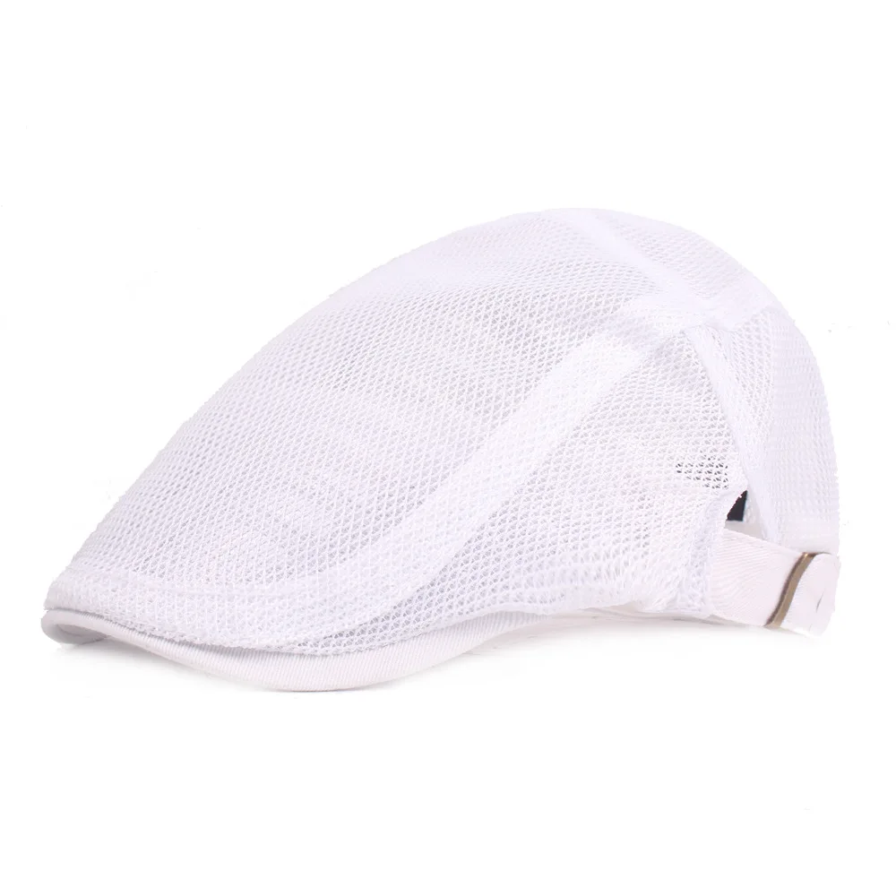 Mesh hat for men and women mesh duckbill hat for spring and summer, breathable and sunshade Literary youth beret