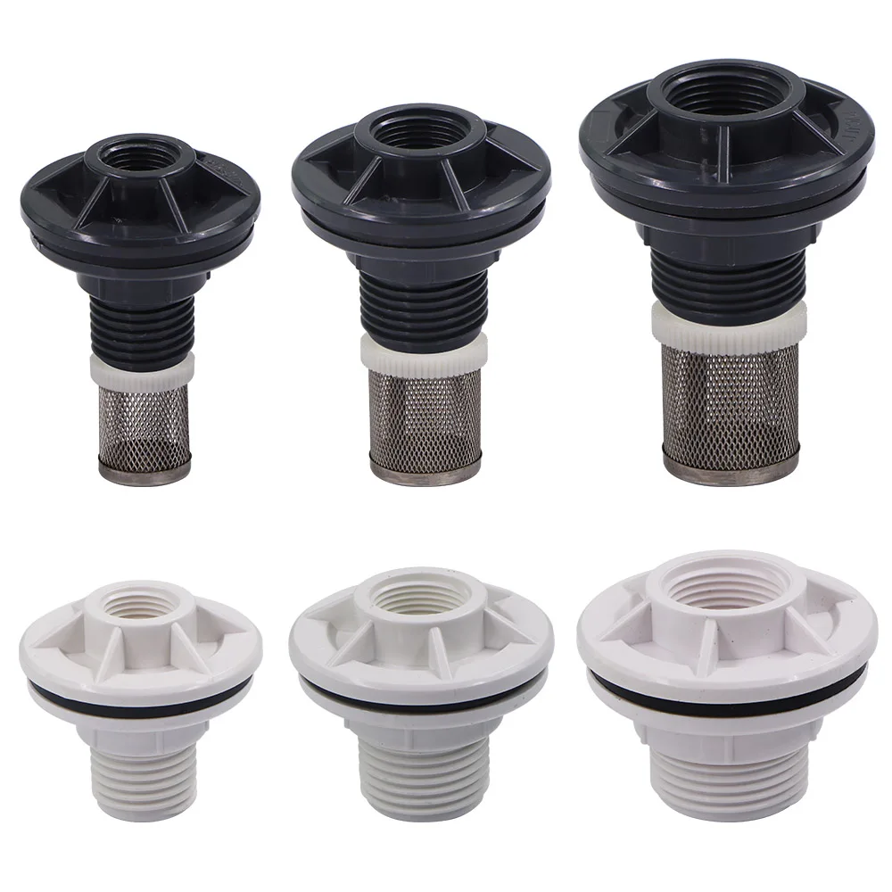 

1pc 1/2" 3/4" 1" Water Tank Joints Female Thread 304 Stainless Steel Filter Coupler Garden Irrigation Aquarium Fish Tank Adapter