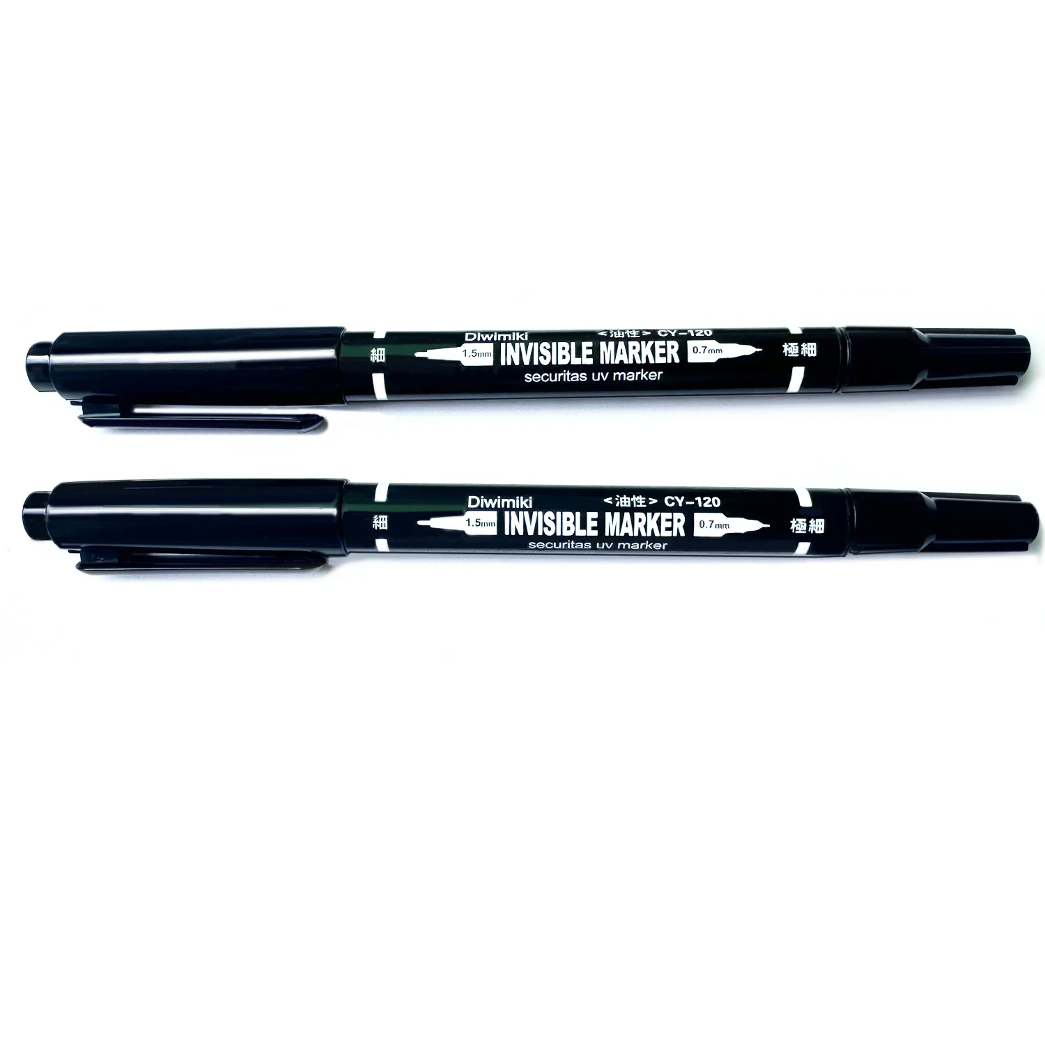 Invisible Pen Uv Light Dual Tip Highlighters Magic Pen Markers Textmarker for Poker Chess Paper Detective Game Office Stationary