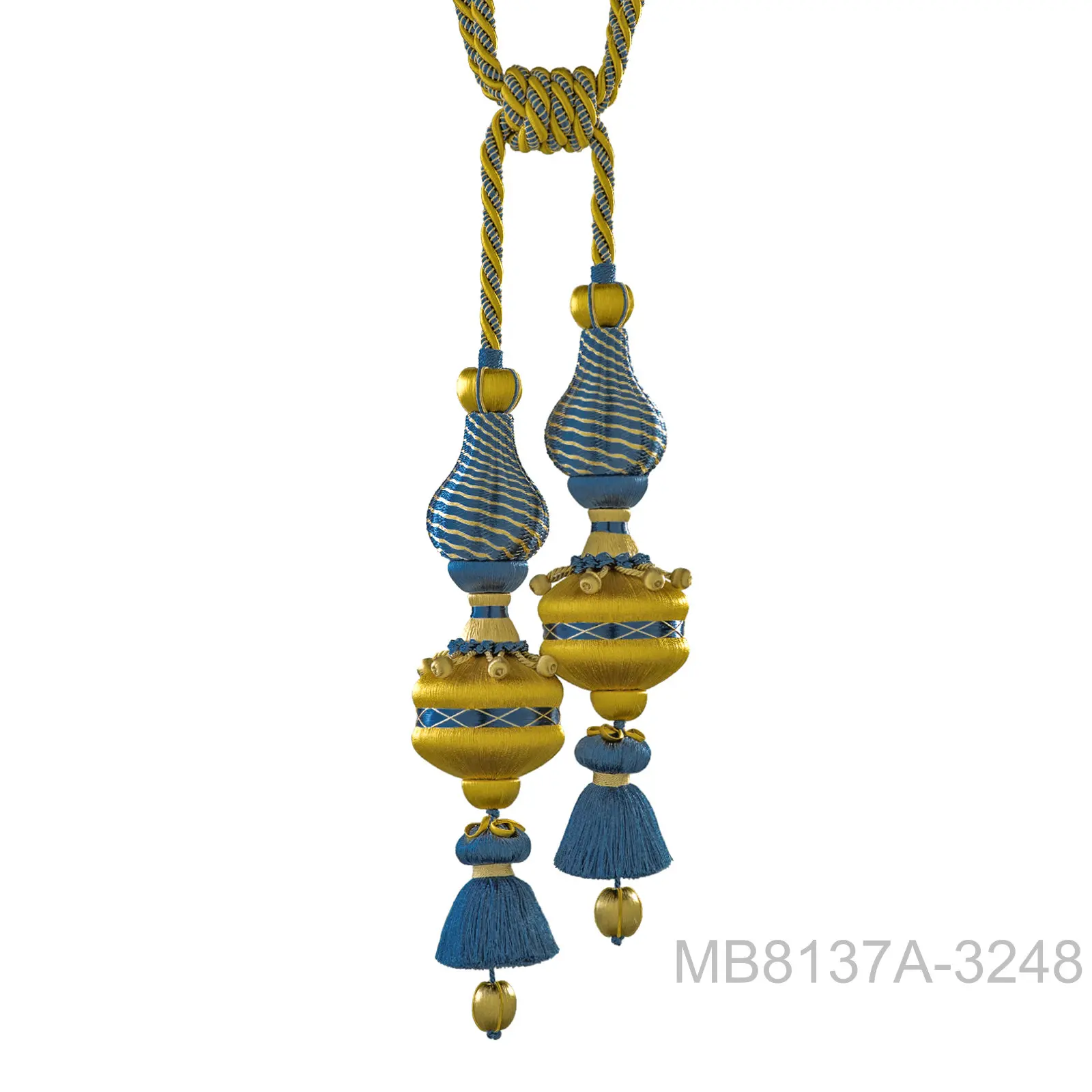 2pcs Tassel Hanging Pendant Curtain Accessories Fringe Silk Thread Pendant Decoration Handmade Crafts Key Tassels