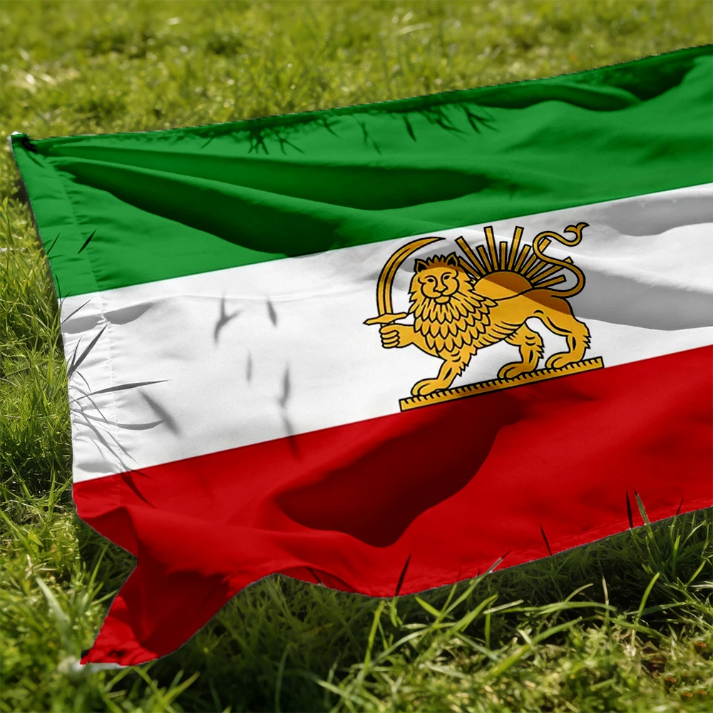 90x150cm The Historical Flag Of Iran Iranian Lion And Sun Flag Vivid Color And Fade Proof Polyester With Brass Grommets