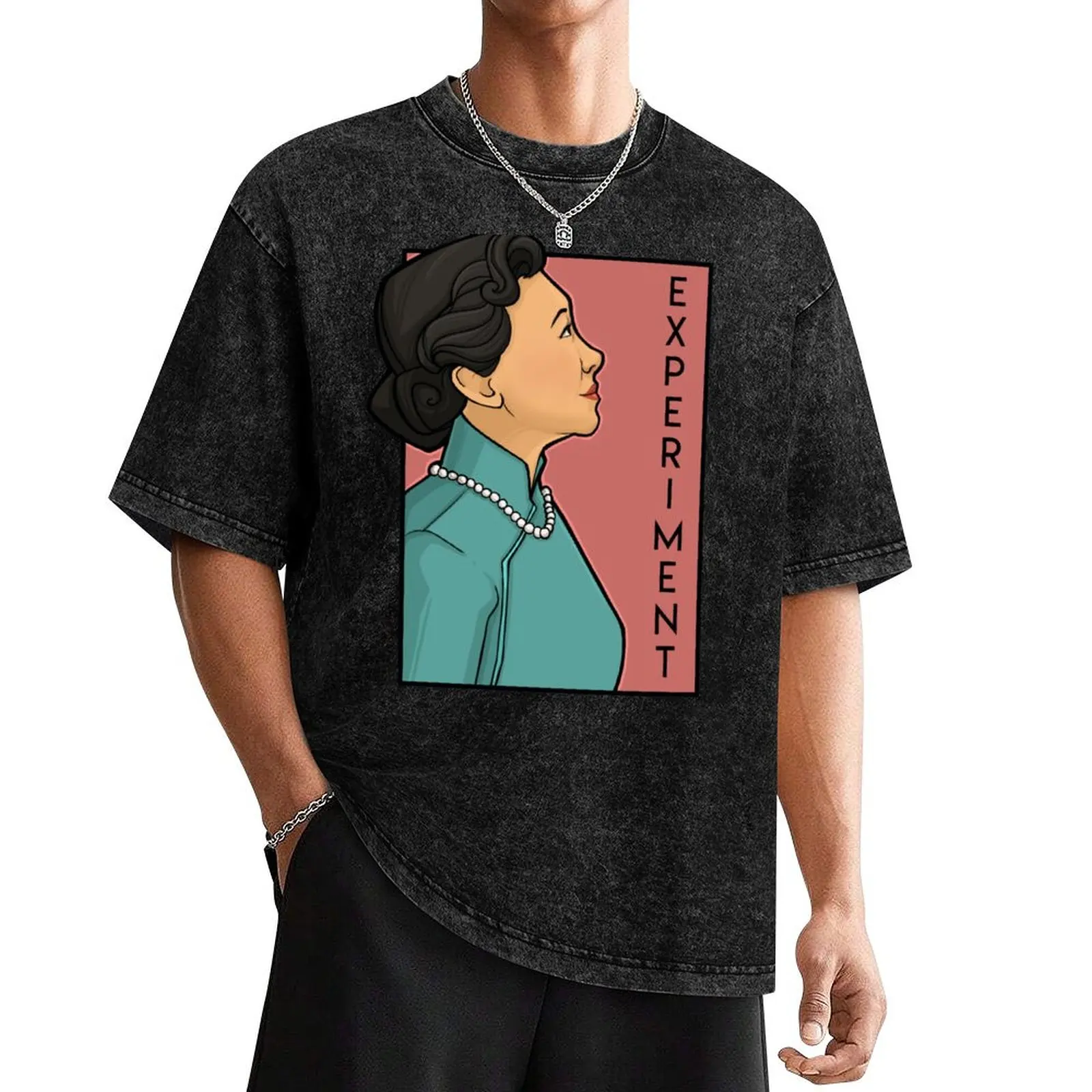 

Experiment T-Shirt Blouse blacks plus size men clothing
