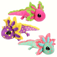 Soft Axolotl Plush Toy Kawaii Stuffed Animal Axolotl Plushies Emotional Support Pink Lizard Cute Gift Birthday Kids Home Decor