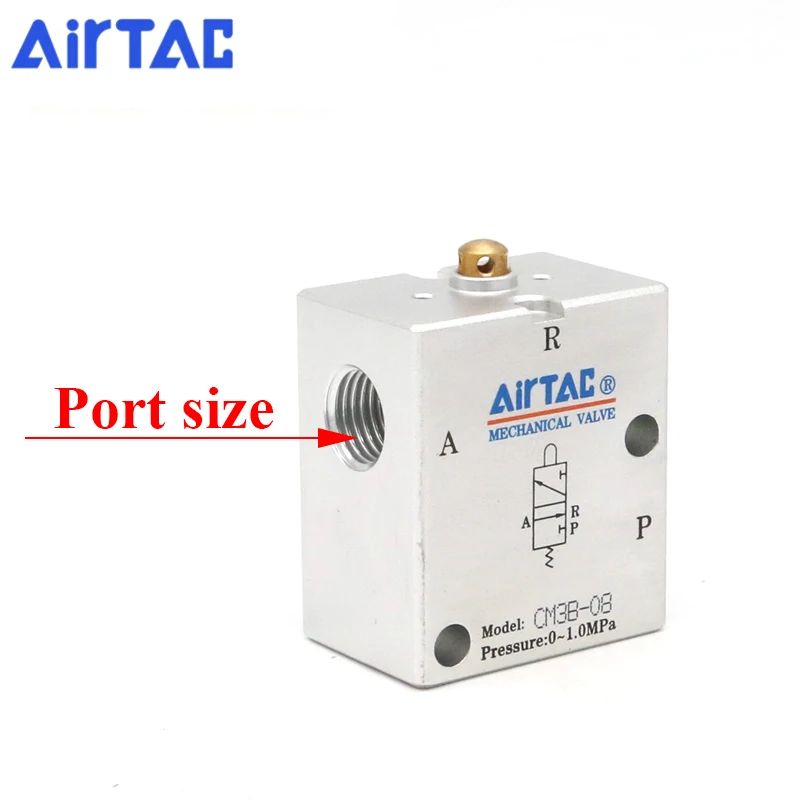 Picture 3: AirTAC CM3B05 CM3B06 CM3B08 3/2 Way Basic Type Pneumatic External Control Mechanical Valve