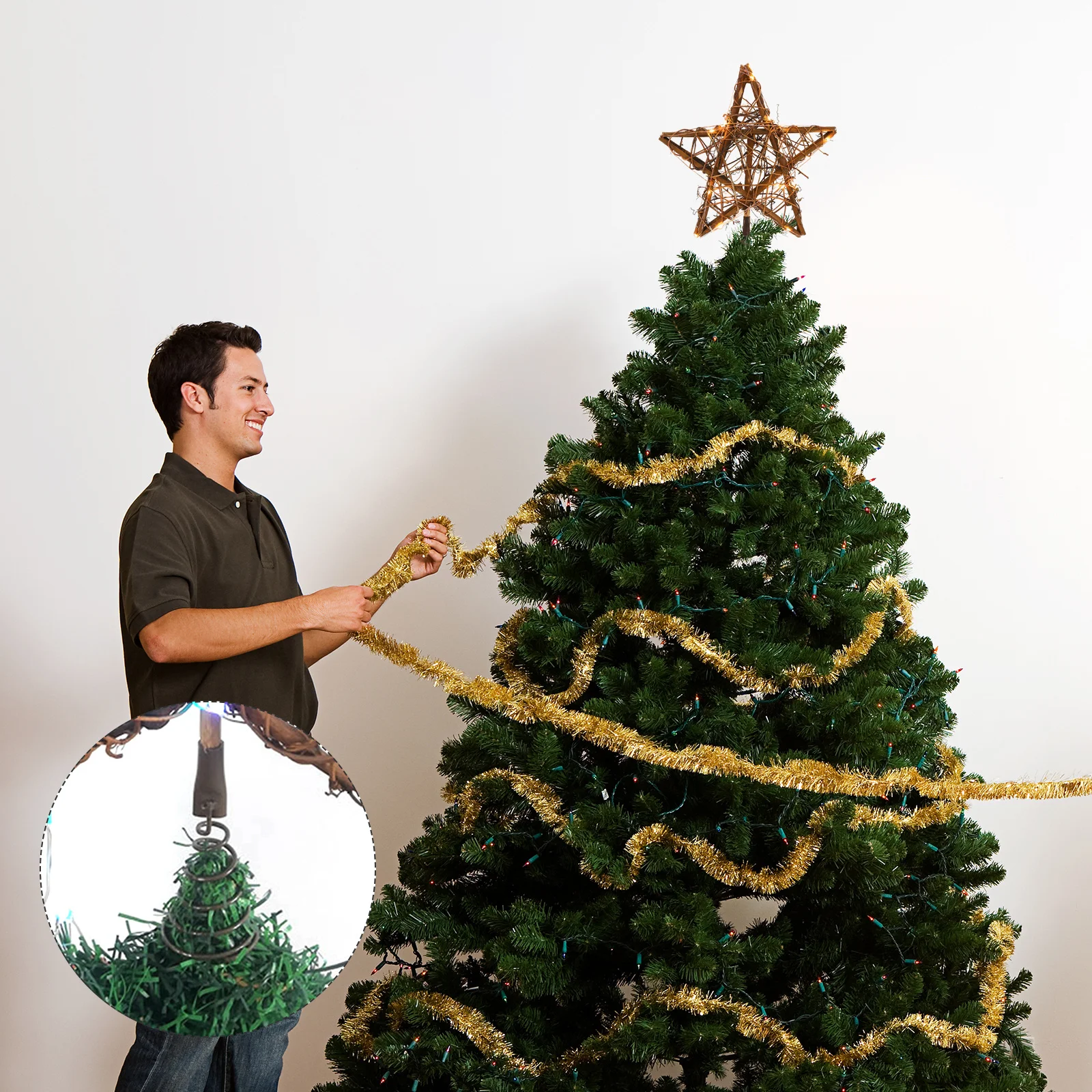 

Creative Decor Christmas Tree Star Topper Holiday Party Decoration Spring Decorations