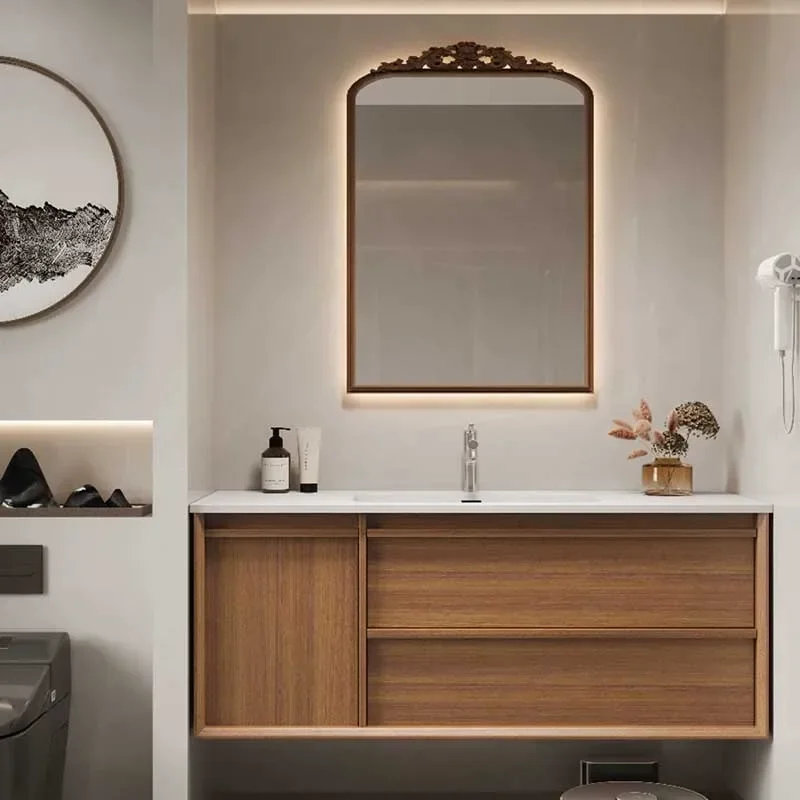 Wall Mounted Bathroom Cabinets Organizer Modern Space Saver Vanity Bathroom Cabinets Storage Armario De Banheiro Furniture