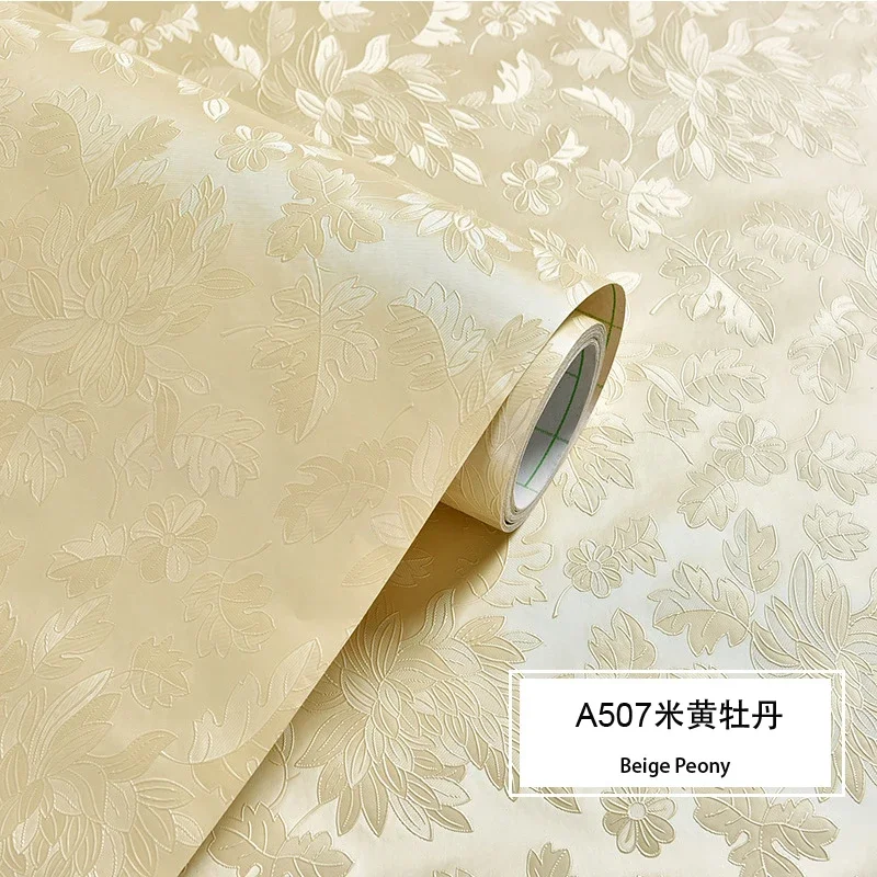 Plant Pattern Self Adhesive Wallpaper  Thickened Moisture Proof Wall Paper Living Room Bedroom Home Decoration Wallpaper