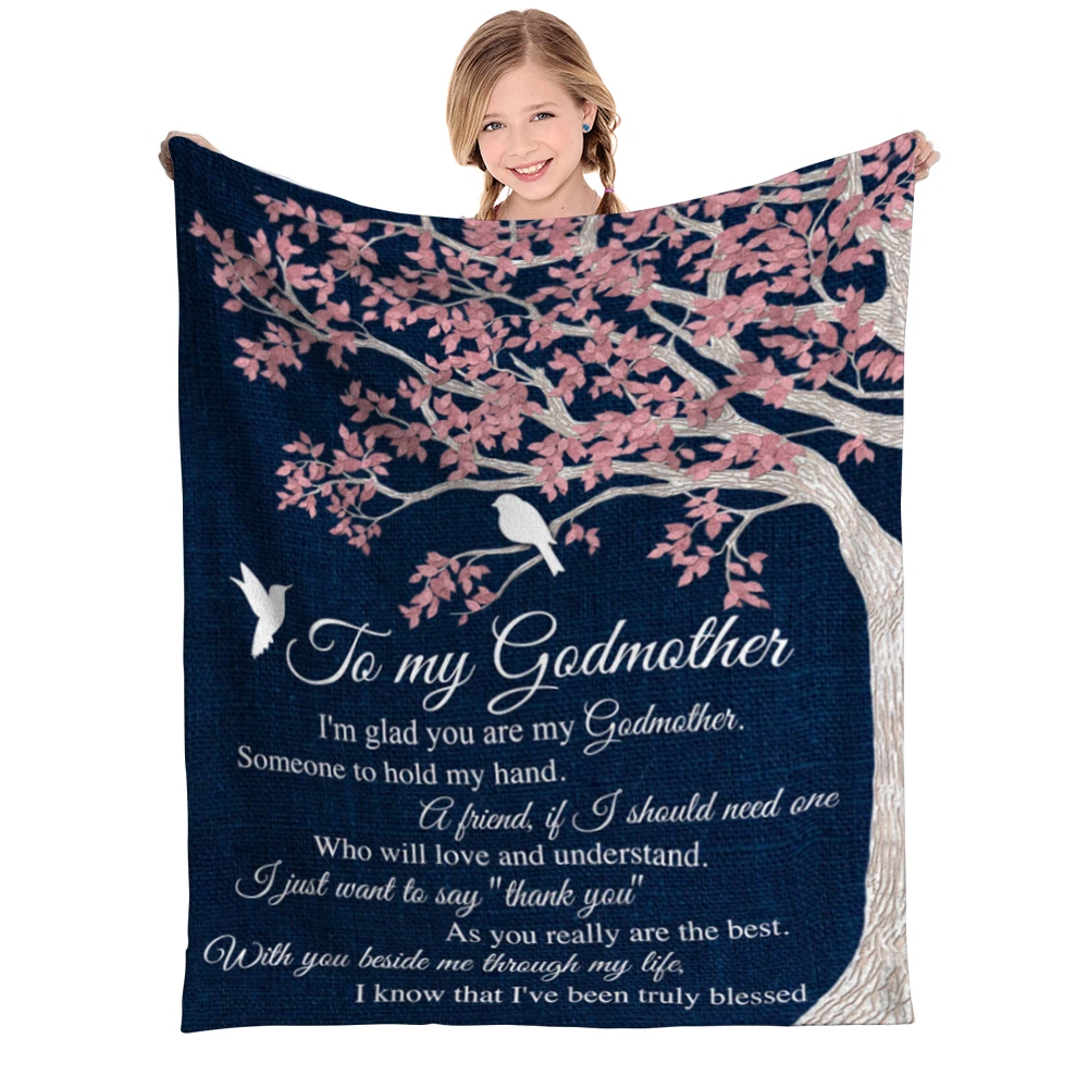 

Love Gift for Granddaughter Personalized Flannel Blanket Sofa Nap Warm Air Conditioning Blanket