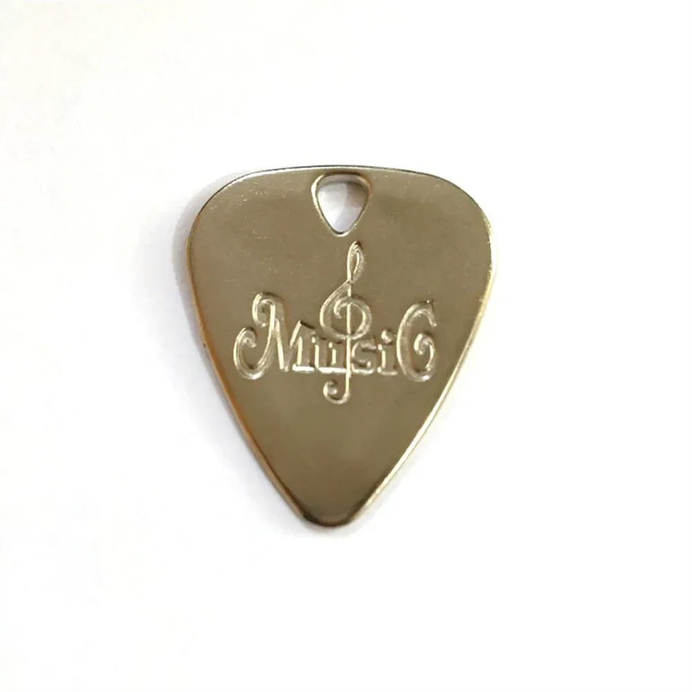 Metal Guitar Pick Zinc Alloy Plectrum For Acoustic Electric Guitars Bass Ukulele Retro Color Guitar Picks Parts Accessories