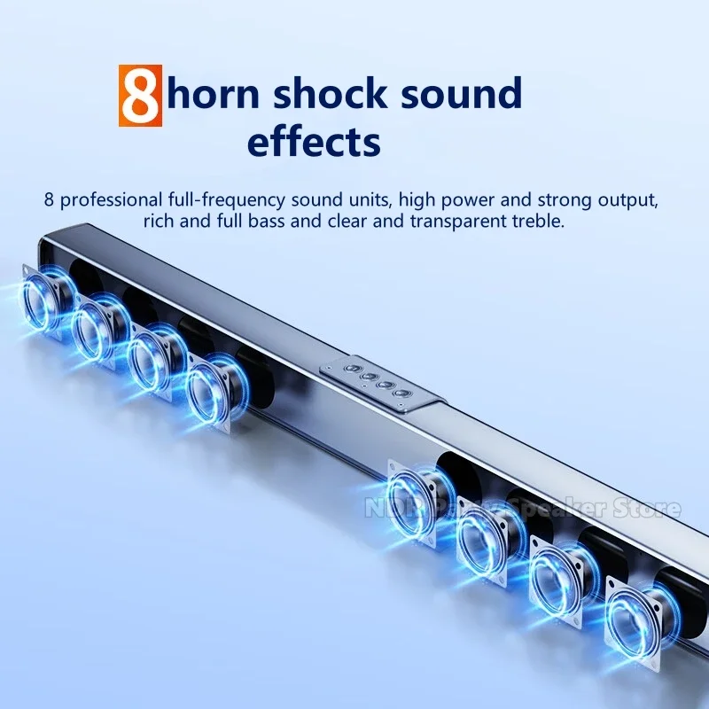 SADA K2 مثبت على الحائط صدى مكبرات الصوت التلفزيون الصوت المسرح المنزلي سمّاعات بلوتوث قطاع الصوت 2.0 قناة ستيريو 40 واط عالية الطاقة BT5.3