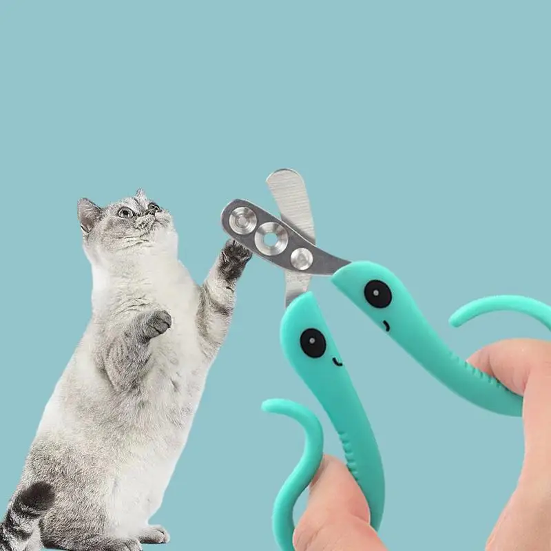 Cat Claw Clippers Kitten Puppy Claw Trimmer Dog Double Round Hole Anti-Bleeding Safety Clipper Small Pet Nail Cutter