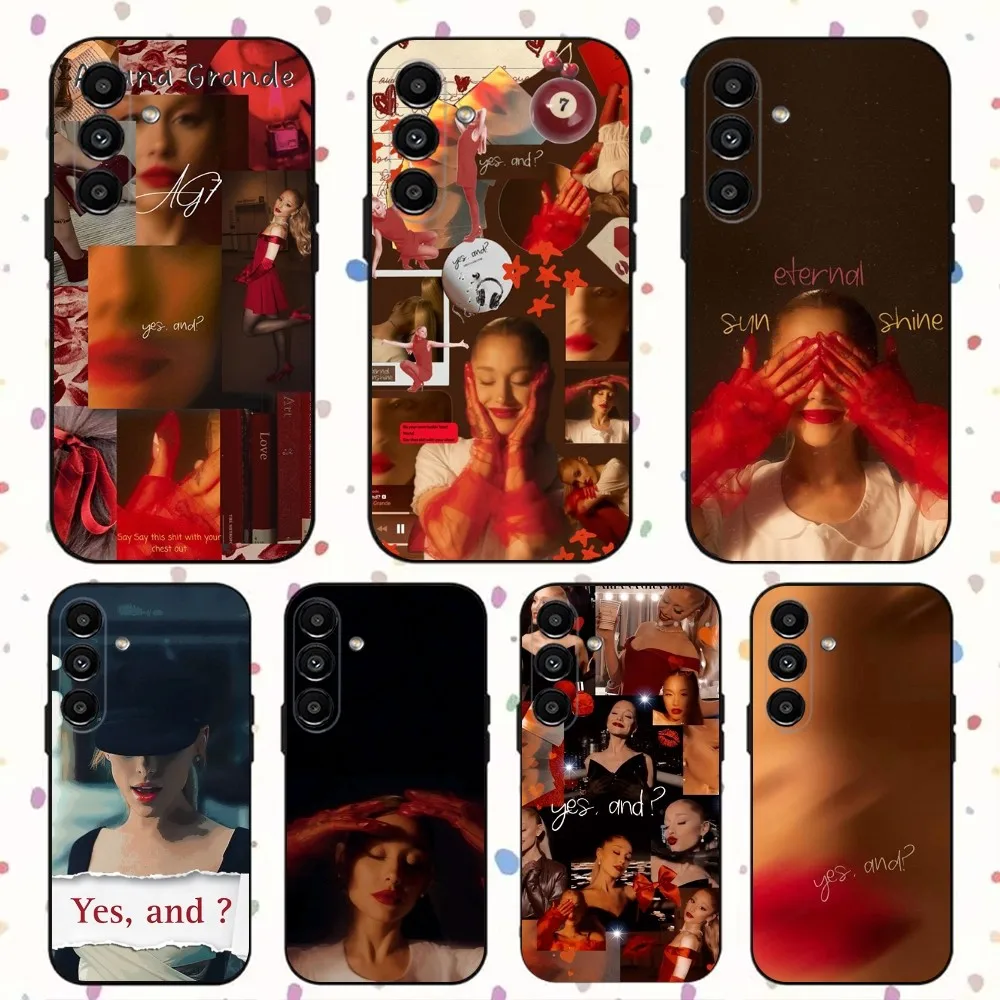 Yes And Singer Phone Case For Samsung S24,S21,S22,S23,S30,Ultra,S20,Plus,Fe,Lite,Note,10,9,5G A-ArianaS G-Grande Black Soft Case