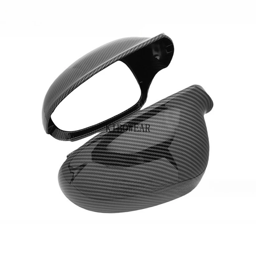 2pc Carbon Side Mirror Covers Caps For VW Golf MK5 GTI plus Passat B6 B5.5 for Jetta 5 Sharan Variant EOS Auto replace part