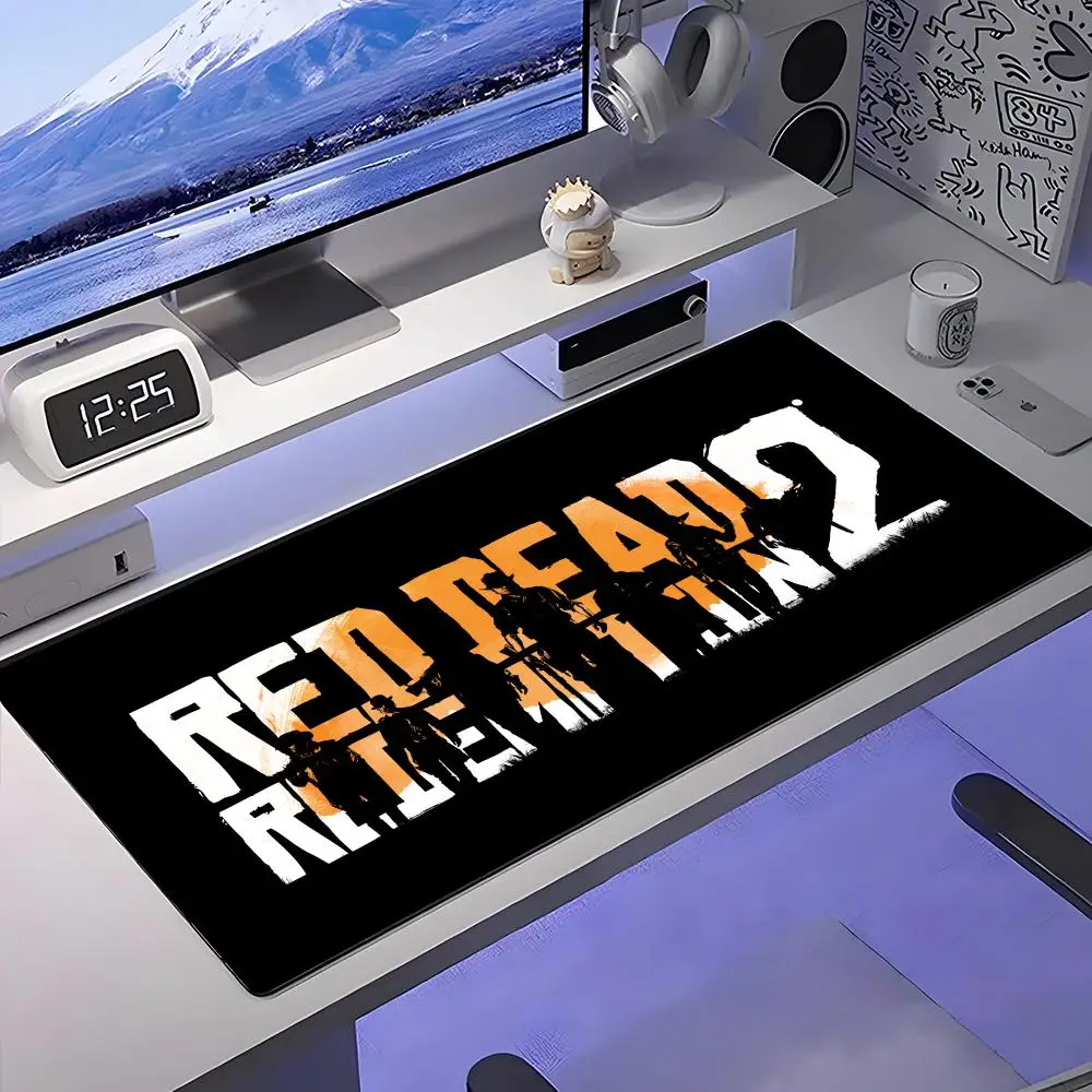 

Red Dead Redemption 2, игровой коврик для мыши с клавиатурой, большой противоскользящий резиновый игровой коврик для мыши, прочный коврик для стола, толстый край, подходит