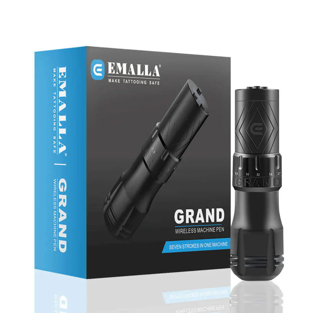 Máquina de Tatuar EMALLA G3, Pluma Inalámbrica con Batería, Motor sin Escobillas, 7 Velocidades, para Agujas de Tatuar