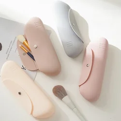 Portaspazzole per trucco da viaggio borsa per pennelli cosmetici in silicone portatile per essere pronto a viaggiare astuccio per cosmetici organizzatori per il trucco