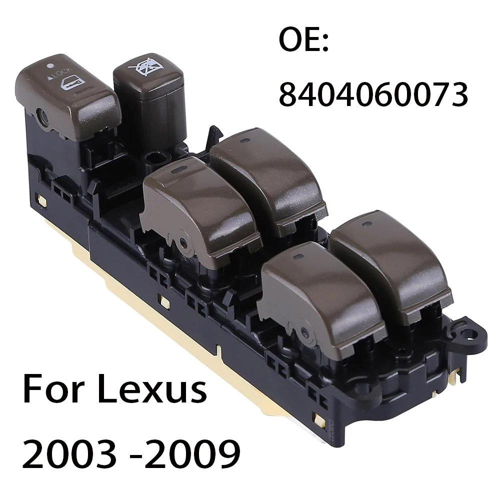 

Автомобильные аксессуары 84040-60073 8404060073 для Lexus 2003-2009, передний левый Электрический переключатель управления стеклом, детали кнопки подъема