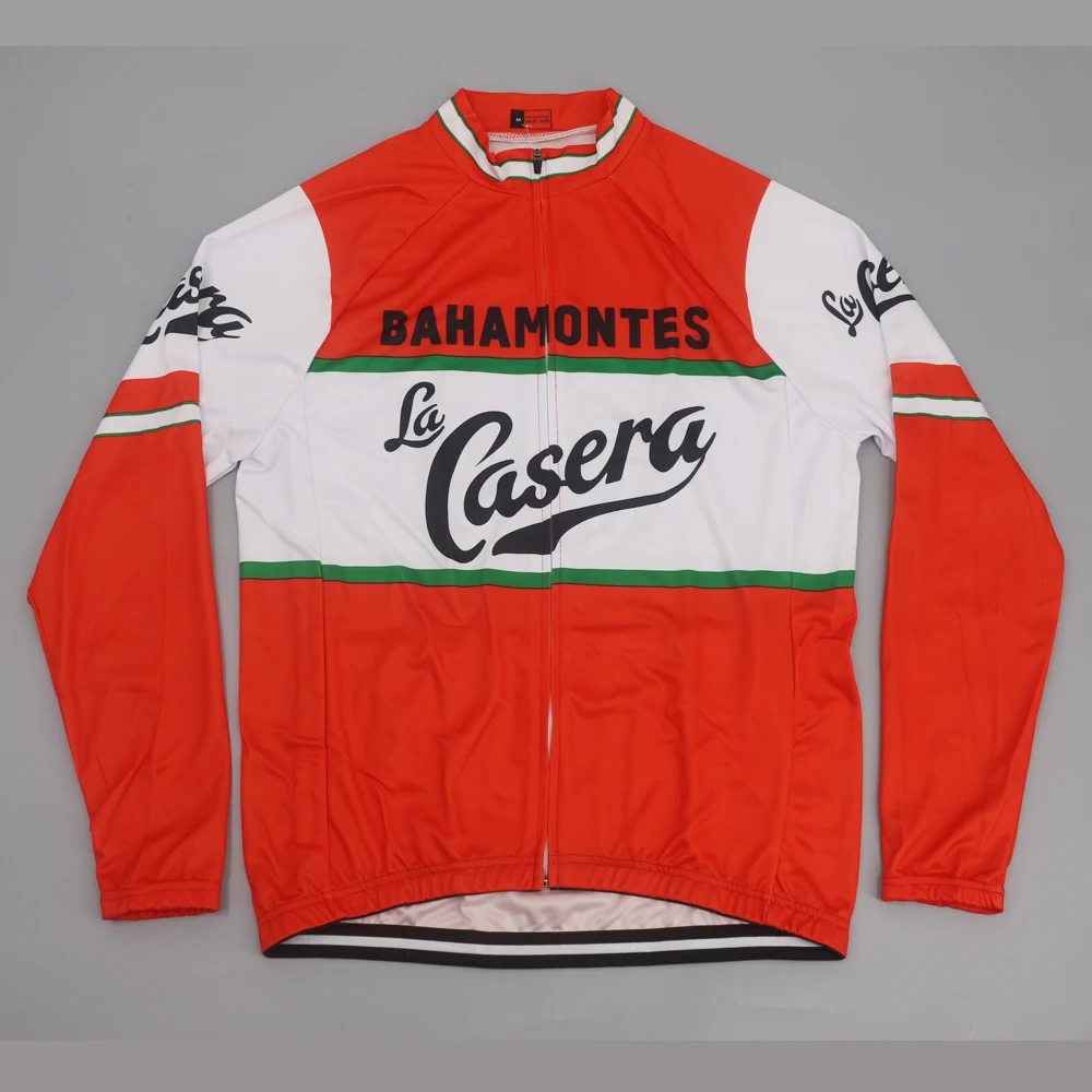 Retro Long Sleeves Cycling Jersey Men Molteni Bike Clothing Thin Outdoor Sports Jersey MTB