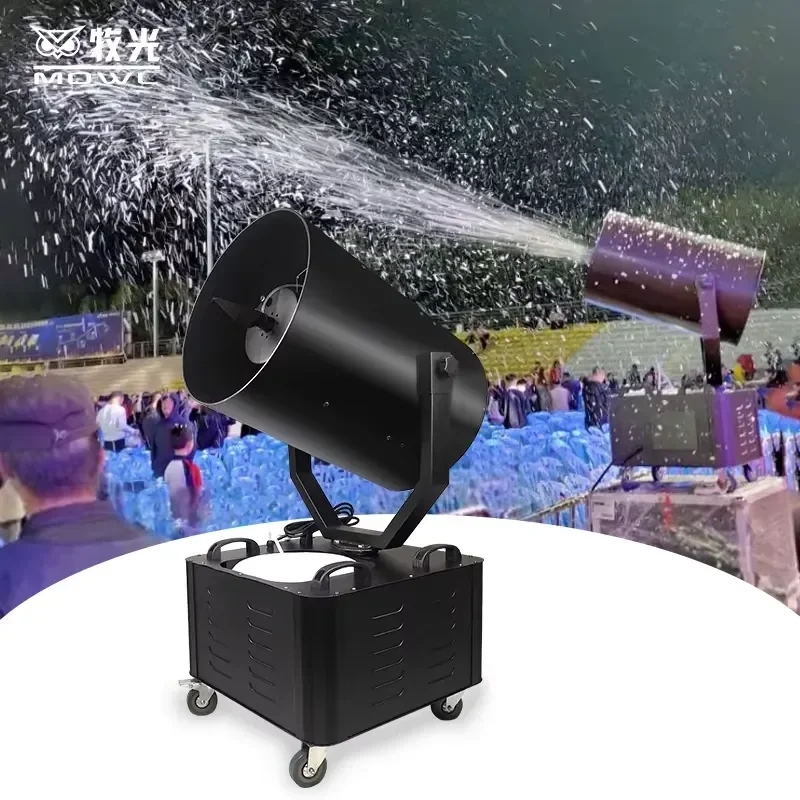 3000W Moving Head Snow Maker Machine for Stage Effects Indoor Outdoor Remote and Manual Control for Christmas Party Events