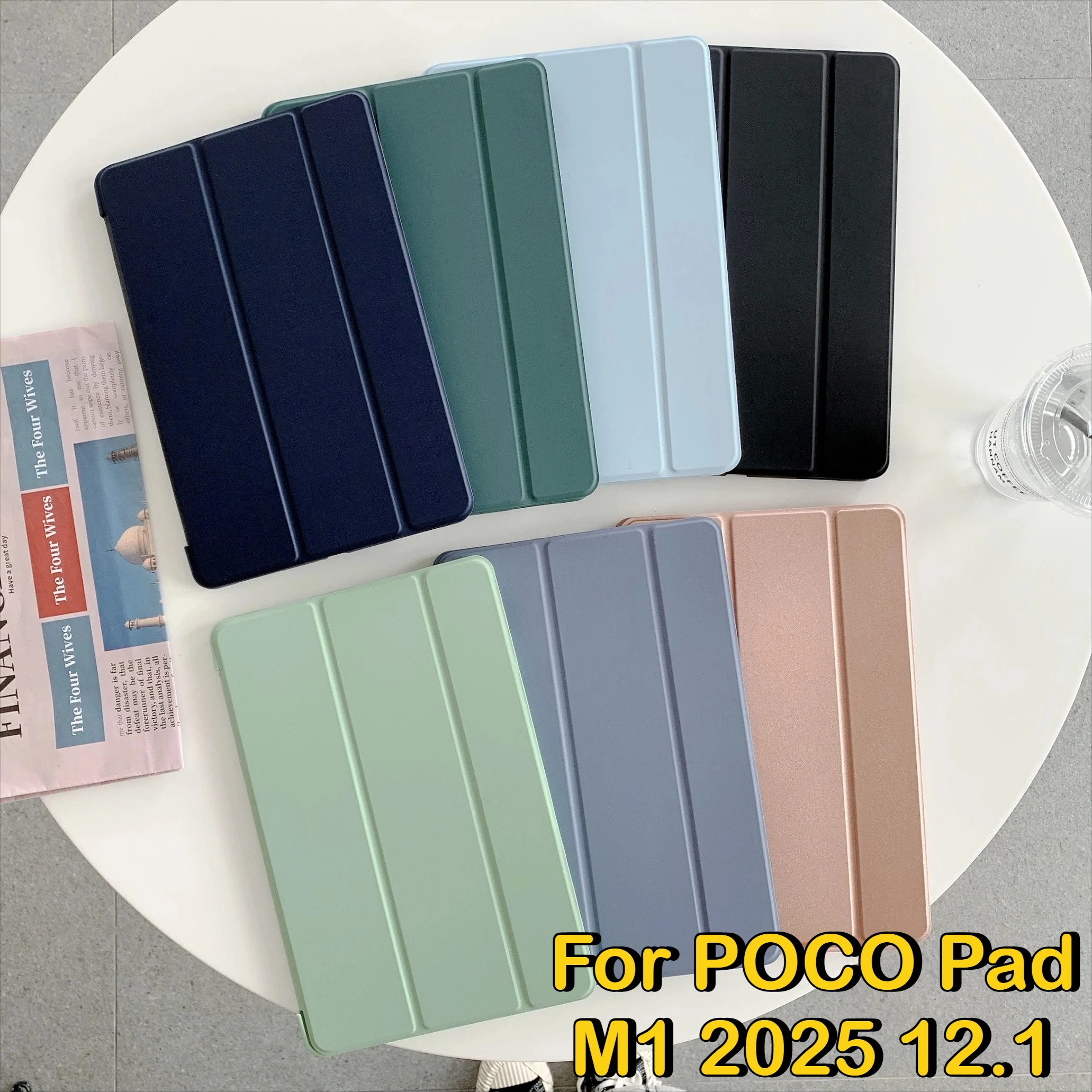 Pour Redmi Pad 2 Pro 12.1 2025 K Pad SE 11 support housse de protection en polyuréthane pour Xiaomi POCO Pad M1 X1 Mini 8.8 8.7 5 6 7 8 11.2 étui en TPU