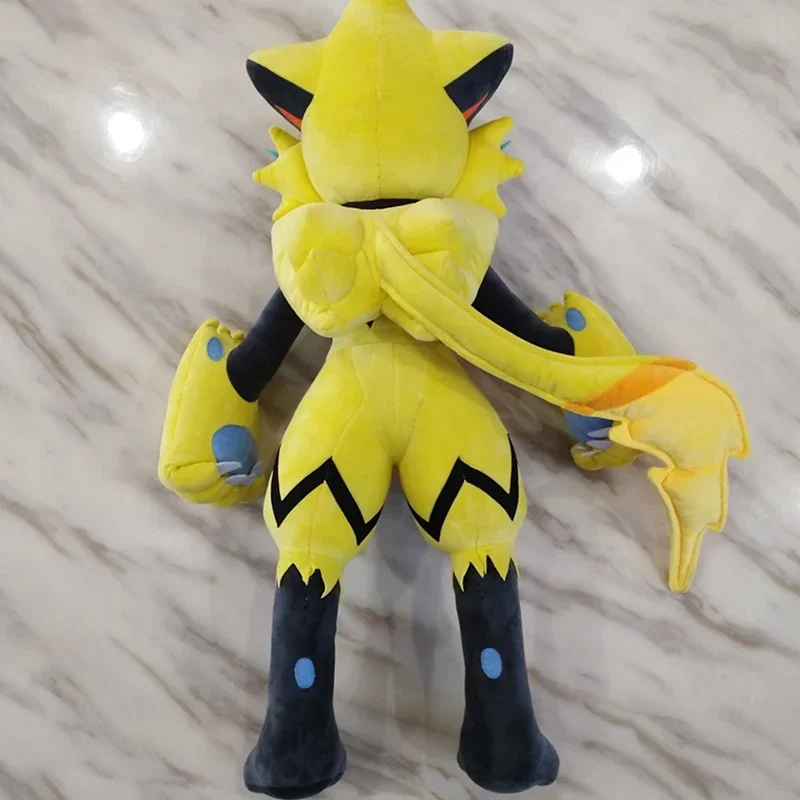 Grands jouets en peluche Pokémon pour enfants, Zeraora Anime Butter, Ornement Pokémon mignon, Oreiller Kawaii, Cadeau d'anniversaire pour enfants, 75cm