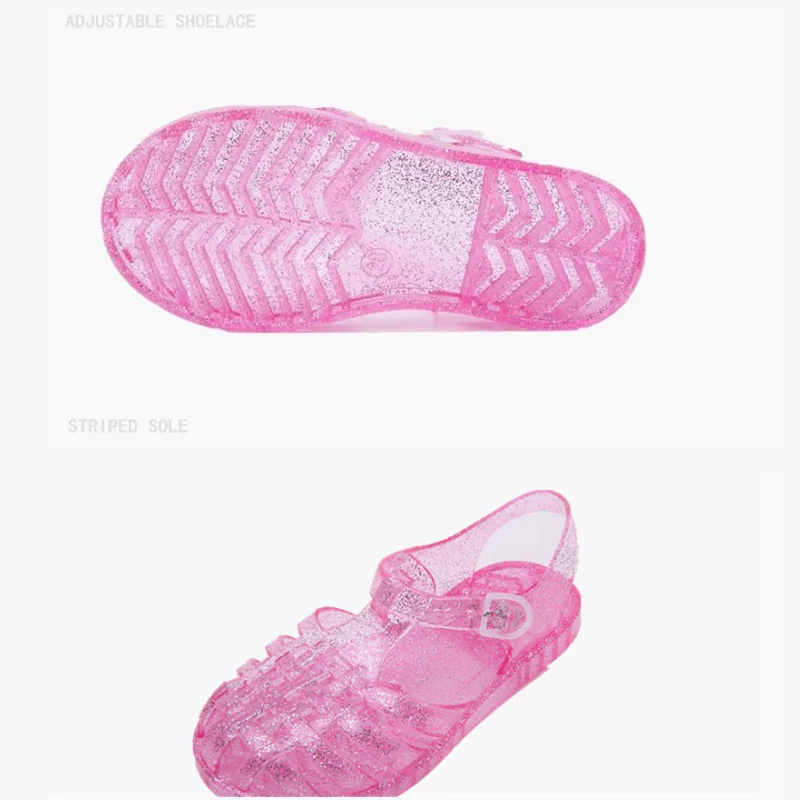 Sandales de MSI pour filles, chaussures d'été fermées, costume de princesse Parker, sandales plates de plage d'eau pour enfants