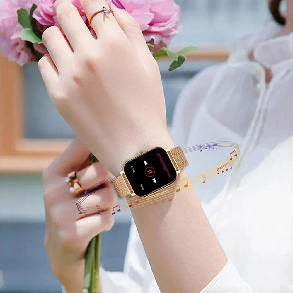 Jam Tangan Pintar Olahraga Pria Jam Kebugaran Monitor Jantung Jam Tangan Pintar Panggilan Bluetooth Pemutar Musik 1.83 ''Jam Tangan Hadiah Kejutan untuk Wanita