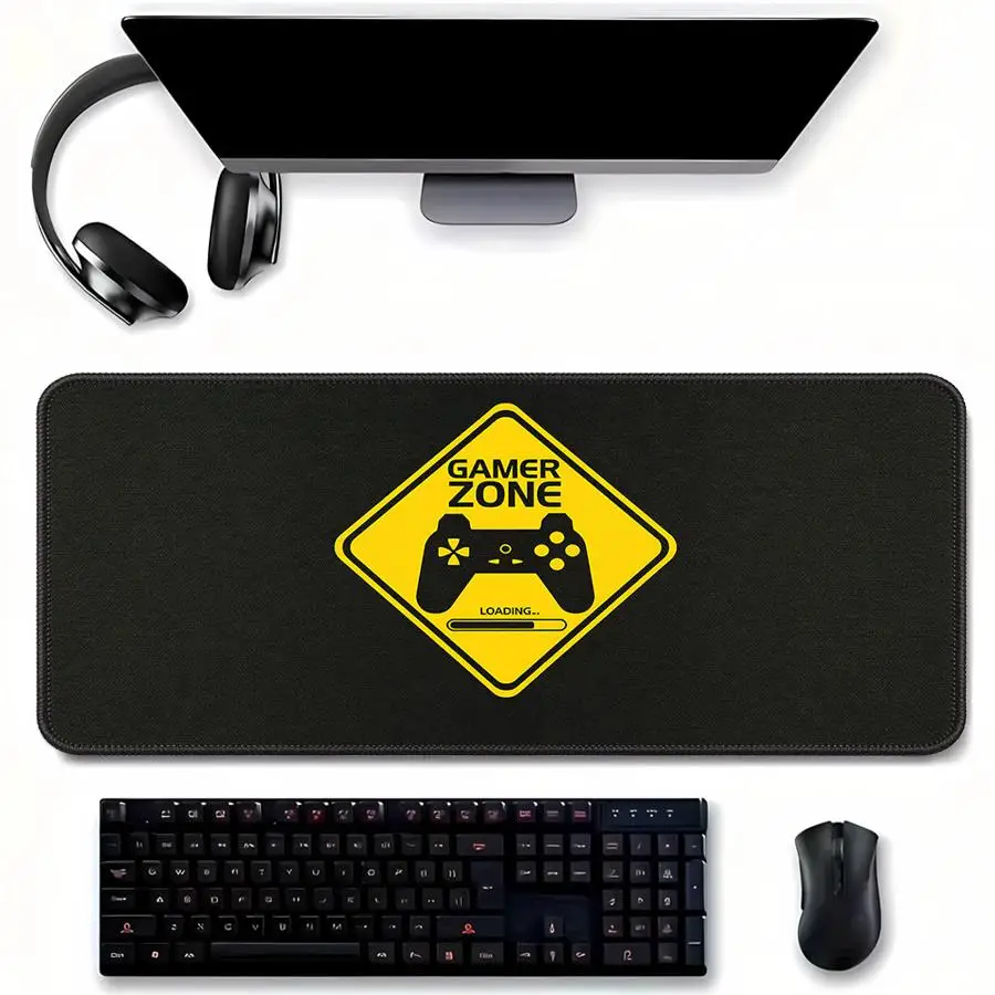 

overlock Mouse Pad Computer Laptop Pad Keyboard Mouse Pad office Pad Desk accessories Game Console Pad Gaming Zone Warning Sign