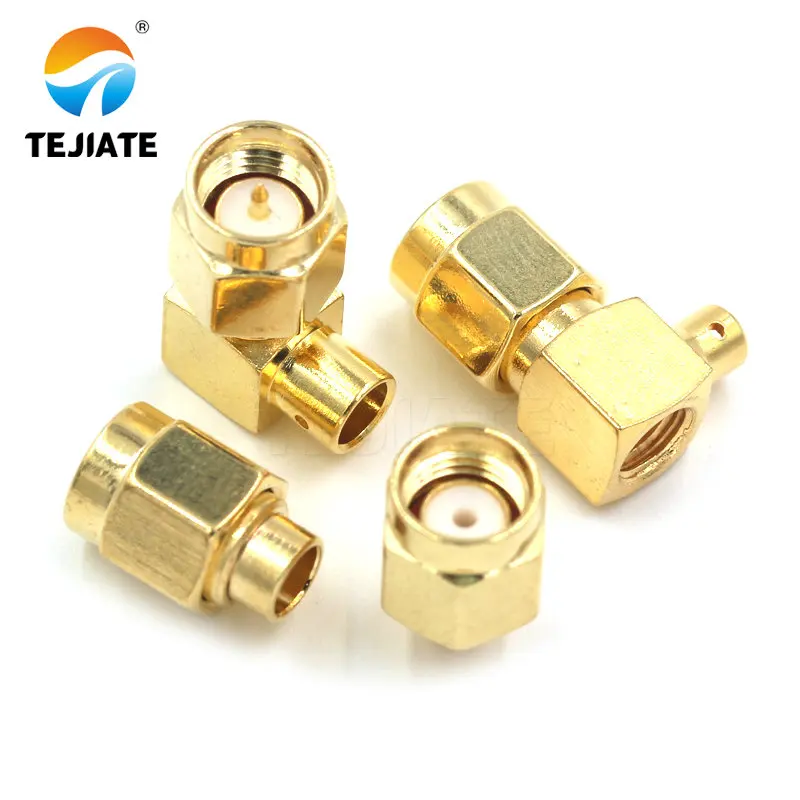 2PCS Factory Price SMA-JB/JWB Straight Female Elbow for RG405 Cable Wireless Pure Copper Connector