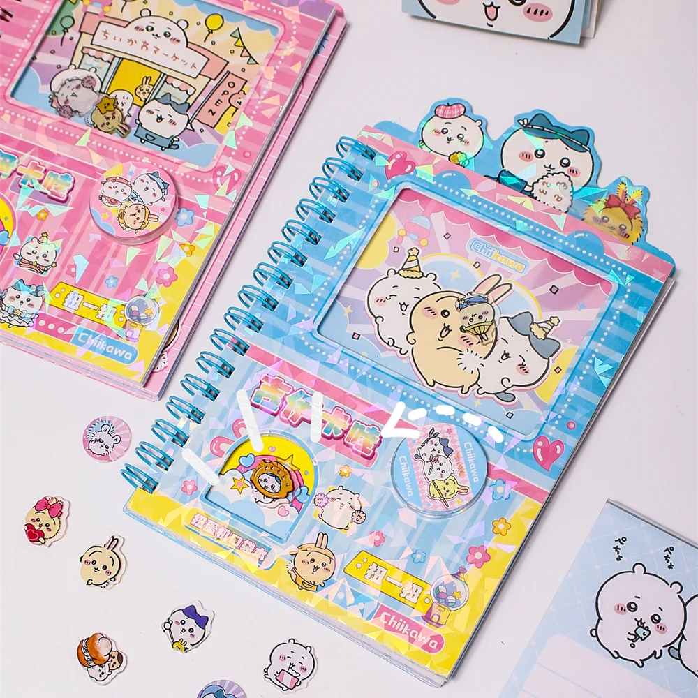 أنيمي تشيكاوا Hachiware Usagi لفائف دفتر Kawaii الكرتون الضغط الاكريليك آلة غاشابون لعب الفتيات هدايا عيد الميلاد