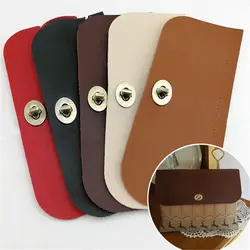 Crochet Bag Bag Accessories DIY for Knitted Bag Bag Flap Cover Flap Material PU leather